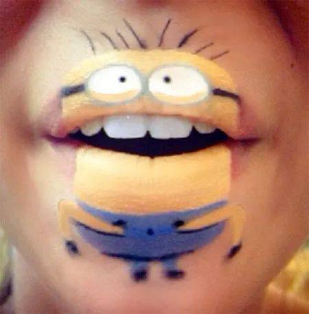 
【设计师】嘴部的搞怪化妆 联合动画人物 形成别开生面的艺术品“华体会体育hth官方网站”(图2)